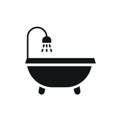 Bathtub icon vector design templates simple and modern