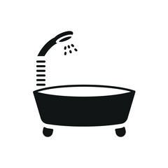 Bathtub icon vector design templates simple and modern