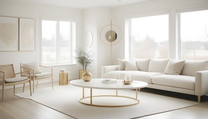 Fototapeta premium Scandinavian bedroom interior design bedroom