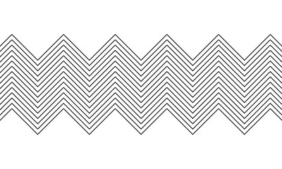 Zig Zag Horizontal Lines Vector. isolated on white background. vector illustration. EPS 10