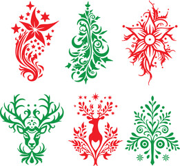 Christmas Vector Elements Set