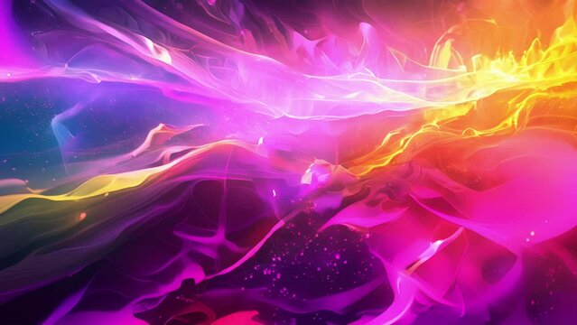Cascading rays of light as photons bounce and vibrate in perfect harmony forming a stunning display.