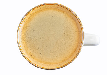 cup of coffee top view