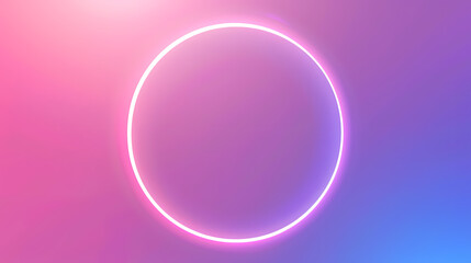 Obraz premium neon circle