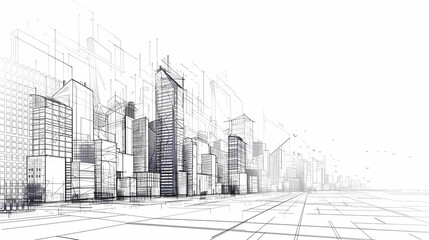 Concept Smart city for web page, banner, presentation, social media. Smart city concept with different icon and elements. city design technology for living.