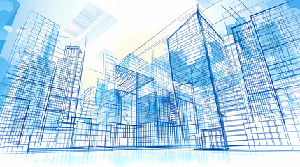 Concept Smart city for web page, banner, presentation, social media. Smart city concept with different icon and elements. city design technology for living.