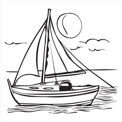 boat vector illustration
