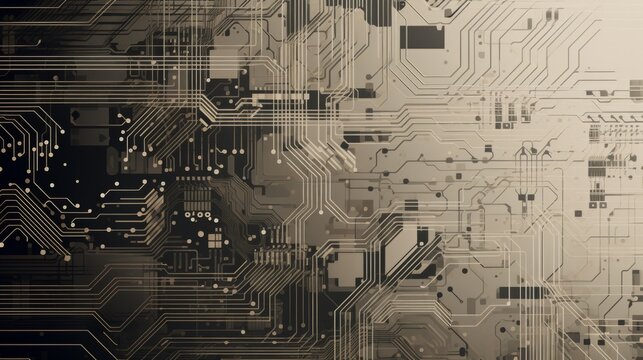 CIRCUIT BOARD PATTERN WALLPAPER.