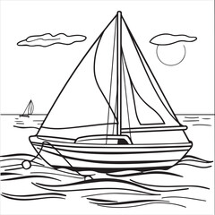 boat vector illustration