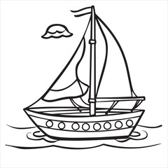boat vector illustration