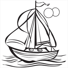 boat vector illustration