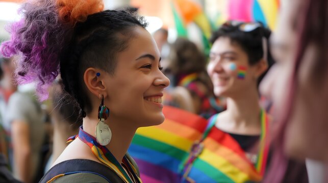 8. **Educational Workshops**: Photograph participants engaging in workshops and discussions on LGBTQ+ rights and issues at the festival, leaving room for a caption that emphasizes the importance of