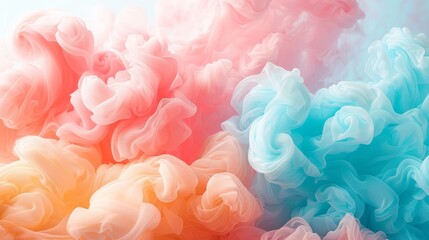 Obraz premium A whimsical abstract background reminiscent of cotton candy