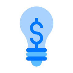 Money Investment Blue Flat