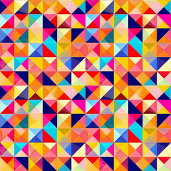 Colorful seamless background with diverse colored squares