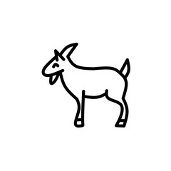 Stroke line icons set of animals. Simple symbols for app development and website design. Vector outline pictograms isolated on a white background. Pack of stroke icons