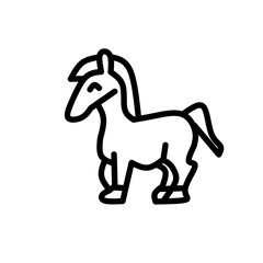 Stroke line icons set of animals. Simple symbols for app development and website design. Vector outline pictograms isolated on a white background. Pack of stroke icons