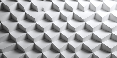 Geometric Cube Pattern Wallpaper Illustration on Gray Backdrop