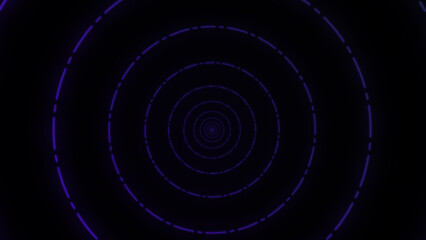Colorful Infinite circle moving tunnel animation in 4K.