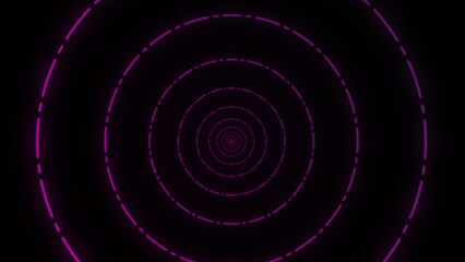 Colorful Infinite circle moving tunnel animation in 4K.