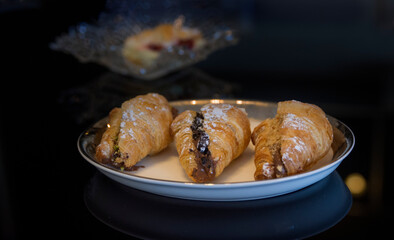 croissant with chocolate