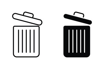 Recycle bin icon. Trash Can icon vector illustration