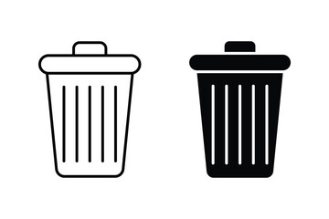 Recycle bin icon. Trash Can icon vector illustration