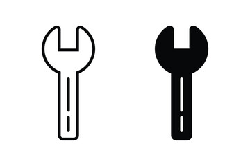 Wrench icon set. repair icon vector. tools icon vector