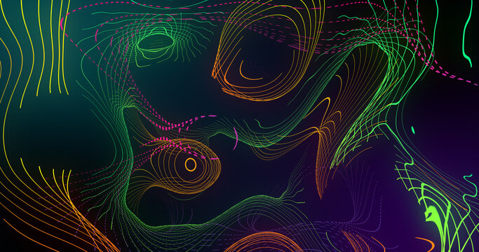 Streaming Background Overlay OBS or Streamlabs Studio hi-tech overlay for streamers. Features transparent section for desktop scene and face cam, Chatbox area, four recent mentions and banner space 