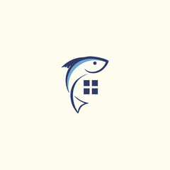 Tuna Fish Logo simple design