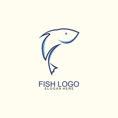 Tuna Fish Logo simple design