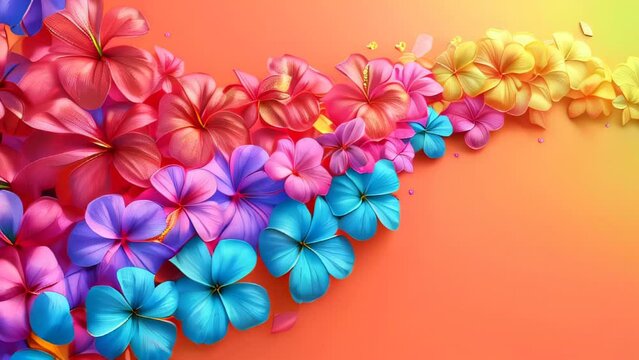 flower background swirling for hawaii holiday theme