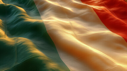 Flag of Italy waving in the wind. Italy flag. Italian flag. IT flag.