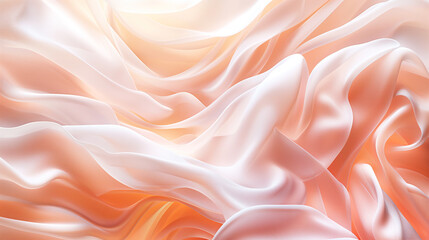 Obraz premium abstract background silk texture in beige and peach shades