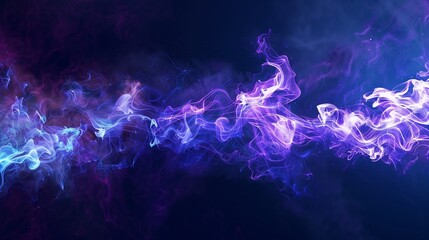 Fototapeta premium Abstract smoke trails background in deep blues and purples