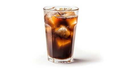 cold coffee white background