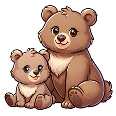 Obraz premium Cartoon Bear