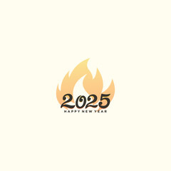 2025 design element vector icon with creative concept