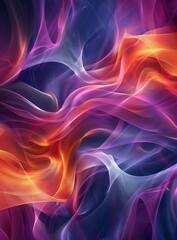 Obraz premium Abstract Silk Art: Colorful Texture & Design