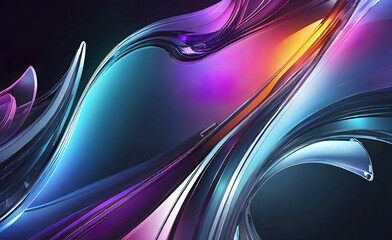Modern sleek beautiful gradient glass background for design,