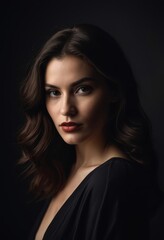Fototapeta premium portrait of a model, closeup of a woman, face close up