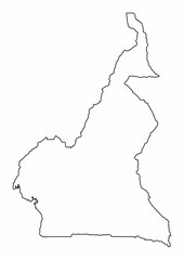 Cameroon outline map
