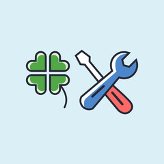 Tools vector wrench icon logo