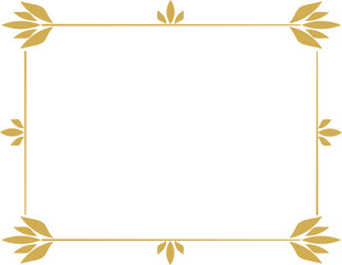 Moldura com folhas amarelas