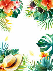 Summer theme background graphic template