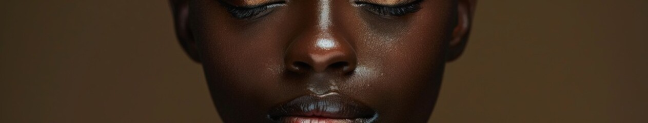 Womans Face With Makeup On