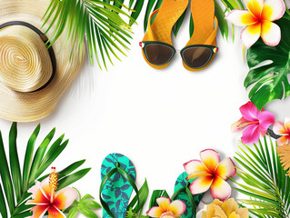 Summer theme background graphic template