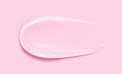 texture gel serum on pink background
