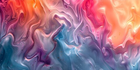 Obraz premium Trendy Seamless Iridescent Unicorn Marble Background with Soft Pastel Holographic Pattern. Concept Unicorn Trends, Iridescent Background, Pastel Holographic Pattern, Seamless Design, Trendy Style