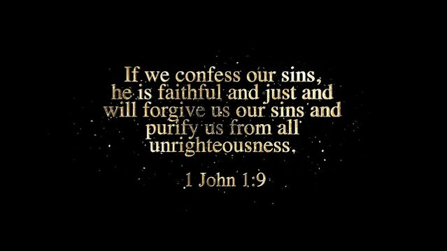 Golden Bible Verse, 1 John 1-9,